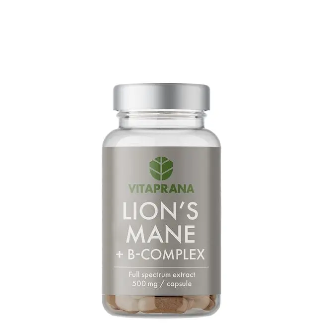 Lions Mane + B complex, 50 kapslar