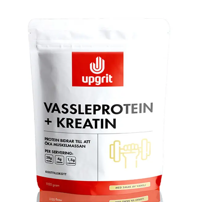 Myseprotein + Kreatin Vanilje 1100 g