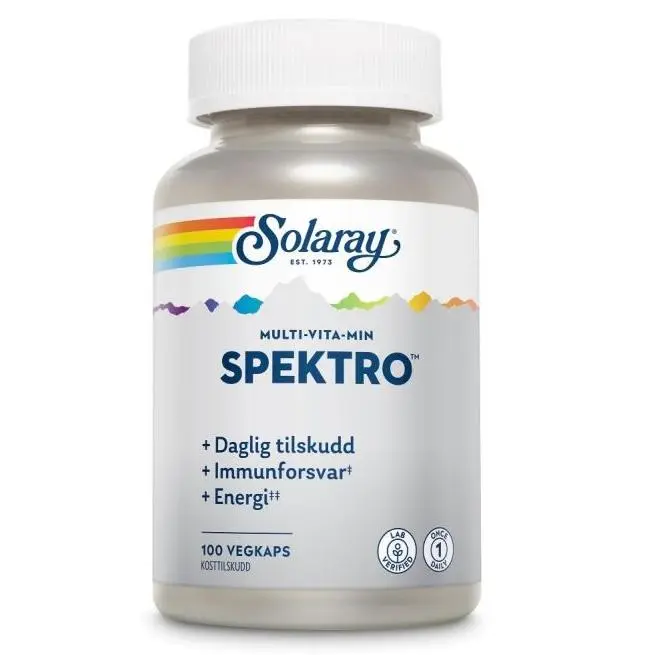 Solaray Spektro m/jern 100 kps