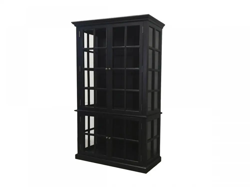 Chic Antique marseille vitrineskap sort 40020224