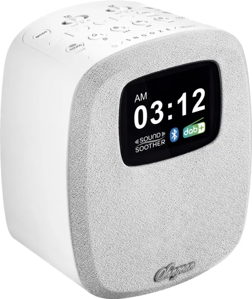 Sangean klokkeradio DCR 83 hvit, innsovningslyder 