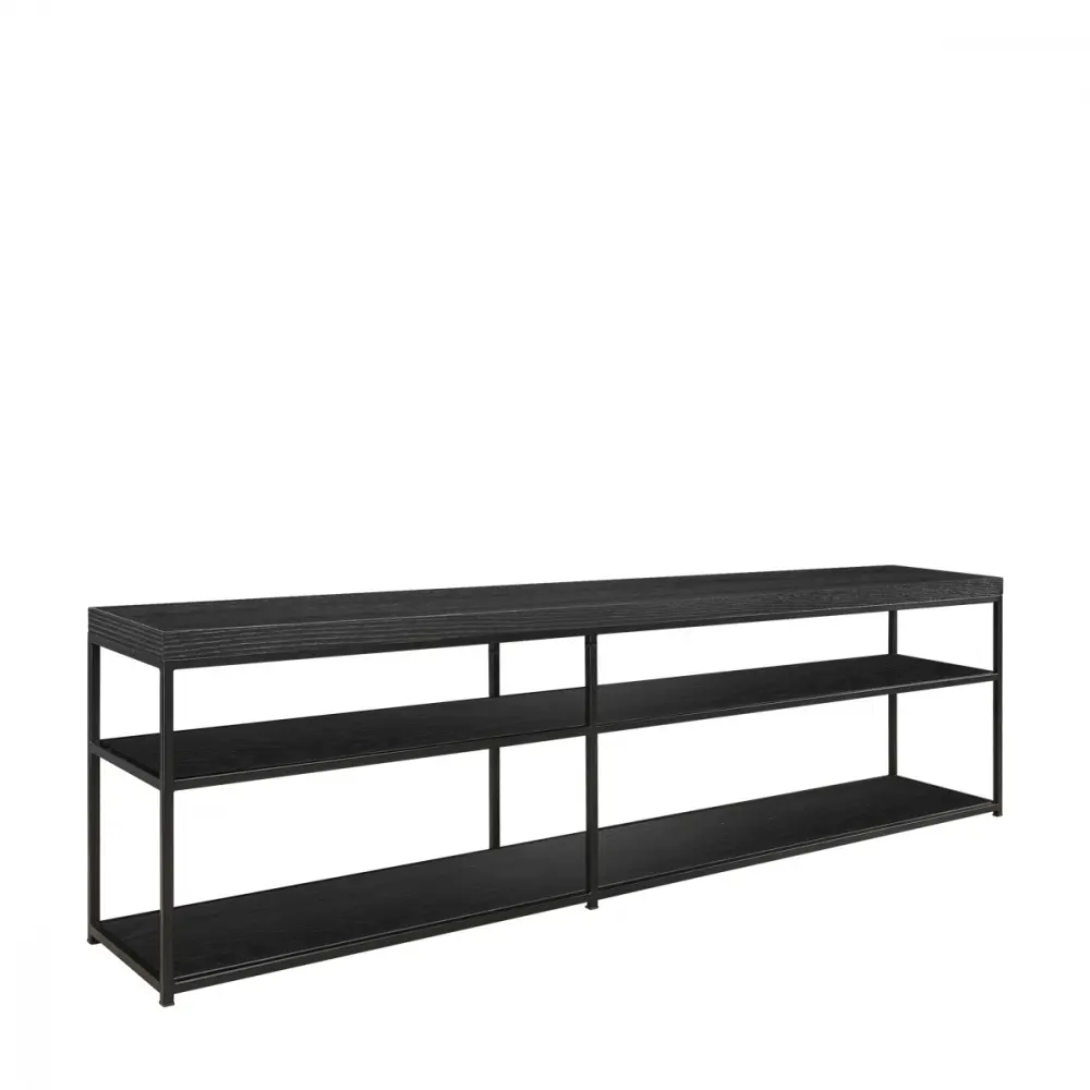 Artwood Mason tvbenk sort Eikefiner / MDF. Svart jern 06-87619