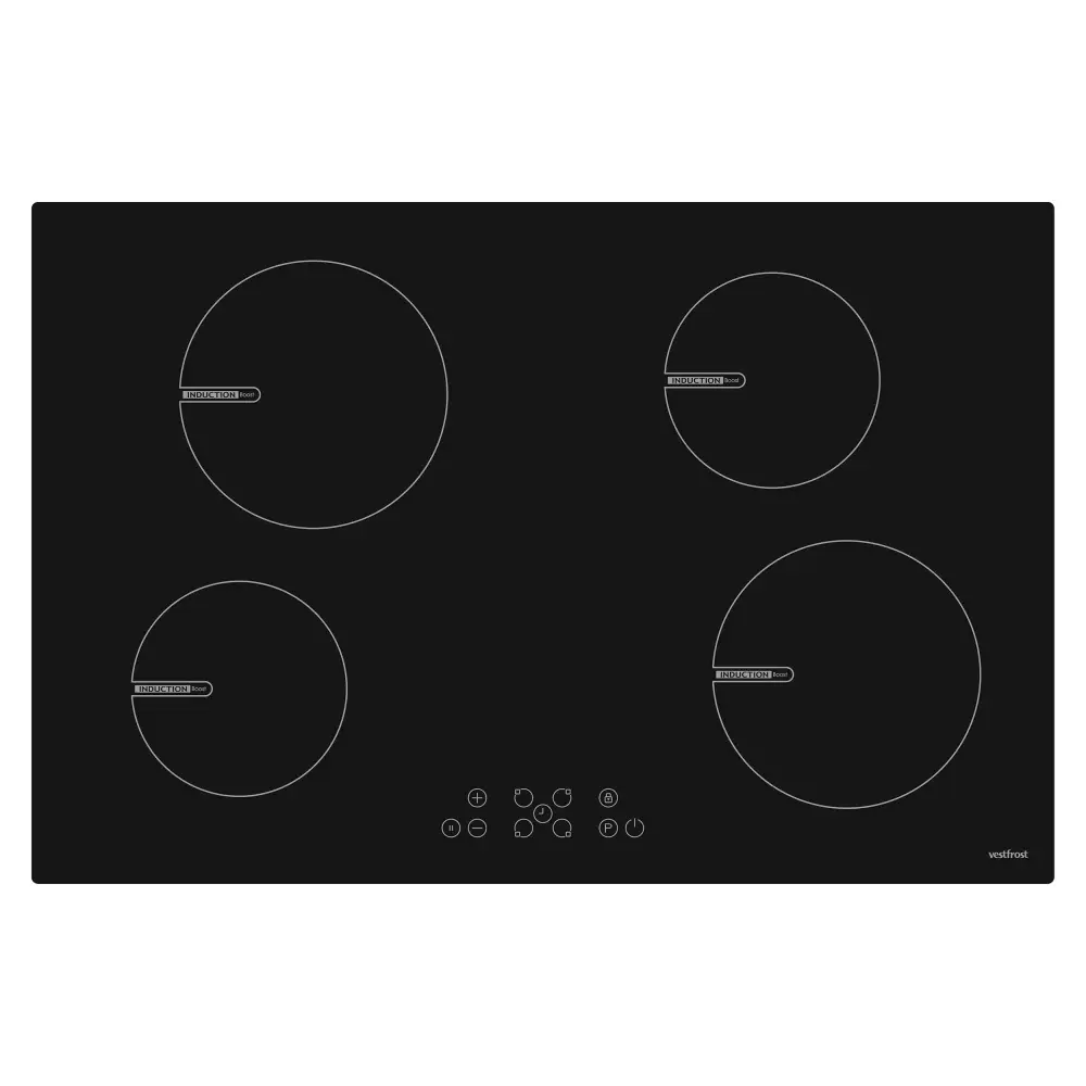 Vestfrost platetopp induksjon svart 78 cm VIH 1080 P