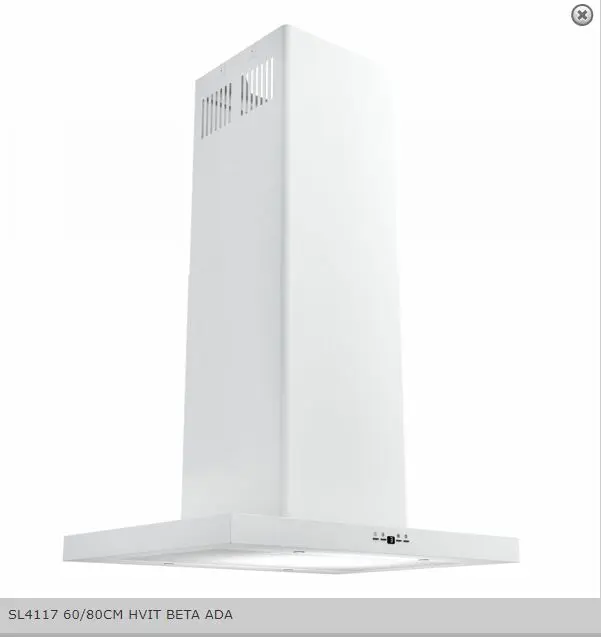 Silverline Ventilator Fritthengende hvit 60 cm BETA ADA SL 4117-