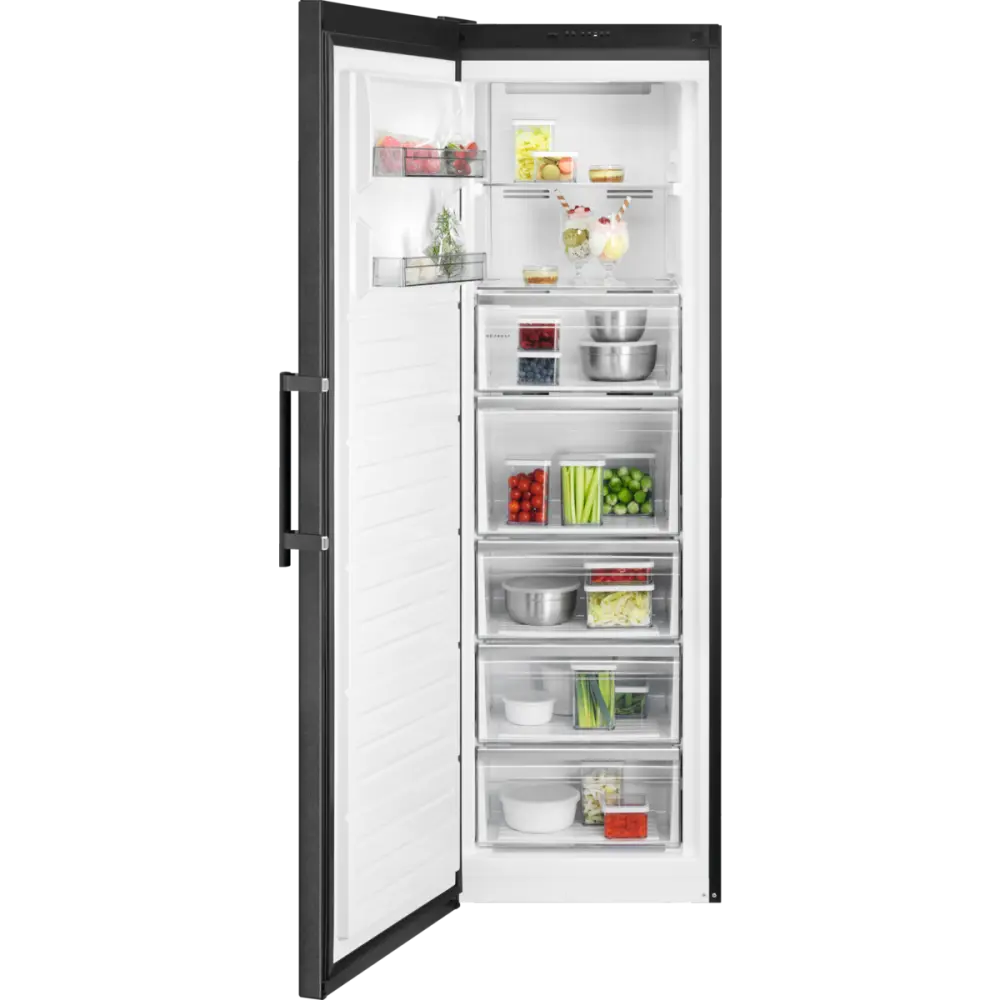 AEG 7000 frittstående fryseskap NoFrost sort 186 cm OG7NA281EB 922717326