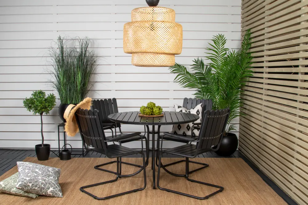 Venture Design Holmsund spisegruppe sort 9277-488