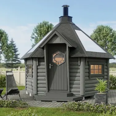Arnøy grillkåte eksklusive med skyroof 9,5m² 24709