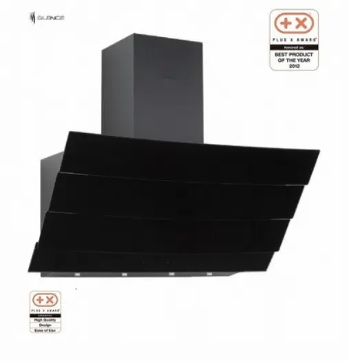 Silverline ventilator vegghengt sort SM 3370-80 SR