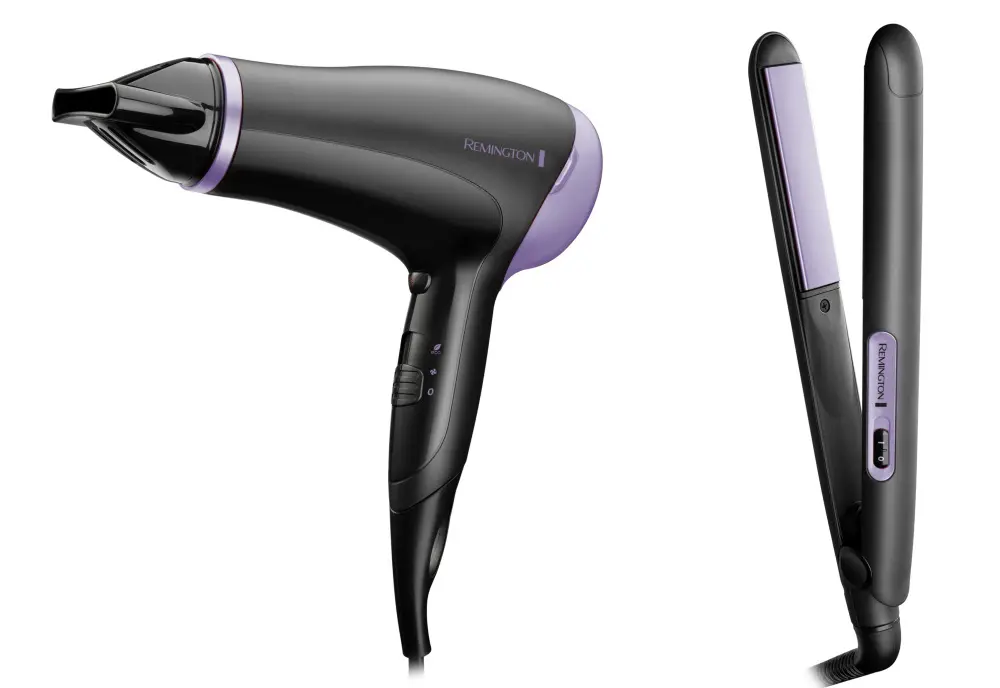 Remington hårføner og rettetang 2000W 273016D