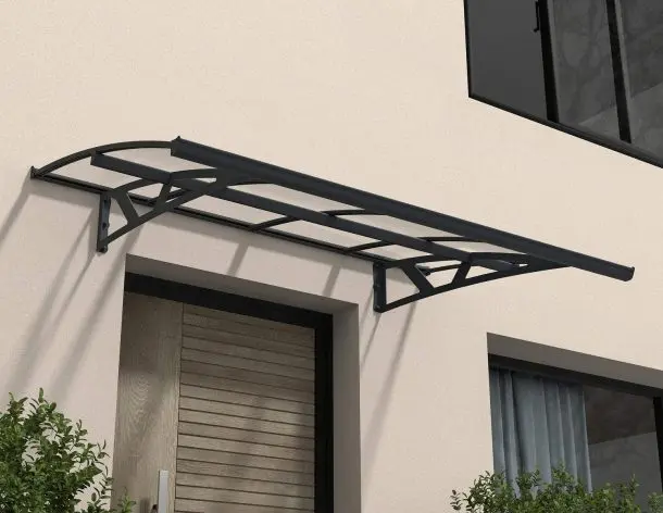Canopy by Palram overbygg inngangsparti Amsterdam 224 x 139 cm grå klar