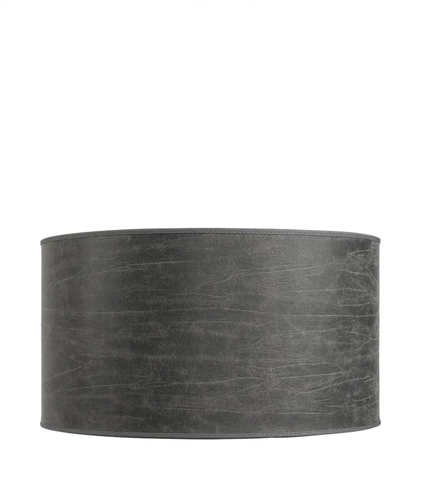Artwood sylinder skjerm skinn grå 82-60003-48