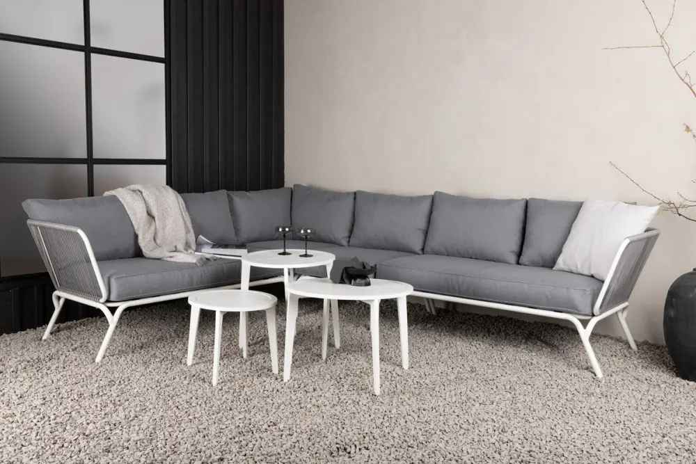 Venture Design Roxo hjørnesofa gruppe hvit og grå farge