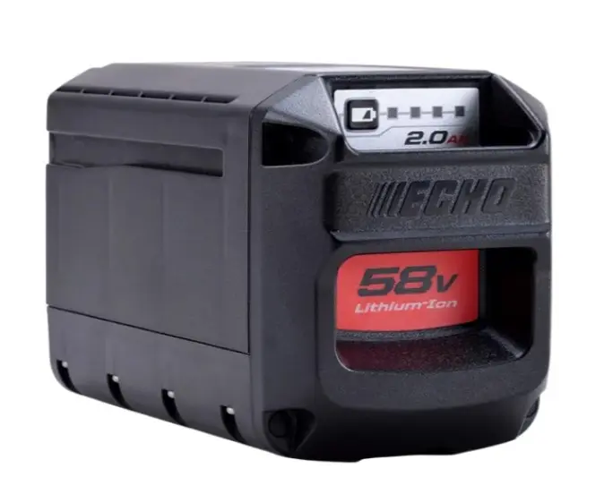 Echo batteri 2ah og lader 58v echo ecbp58-2a