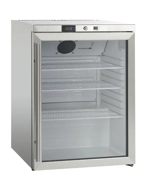 Scandomestic lagringskjøleskap rustfritt stål 82 cm SK 145 GDE