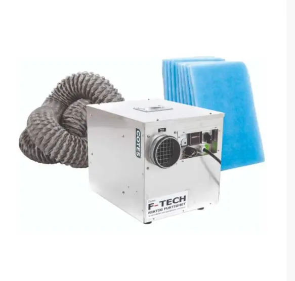 F-Tech rotoravfukter F-DRY m/slange og 10 stk filter CR240B