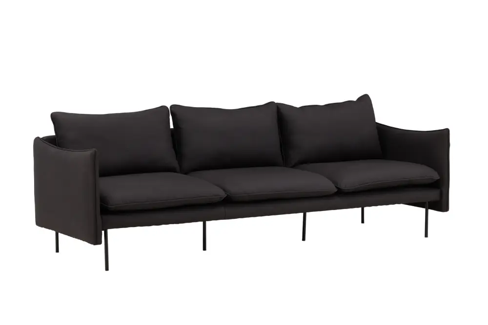 Venture Brunskär 3-Siter Sofa Svart