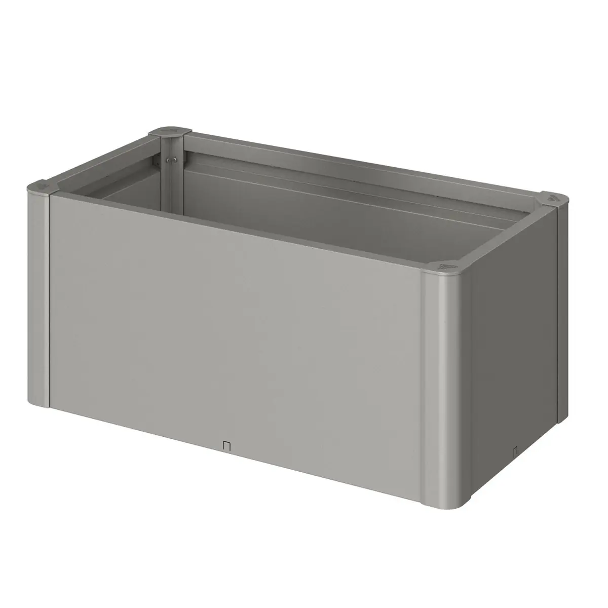 Belvedere plantebed mini størrelse 100 metallic kvartsgrå Biohort