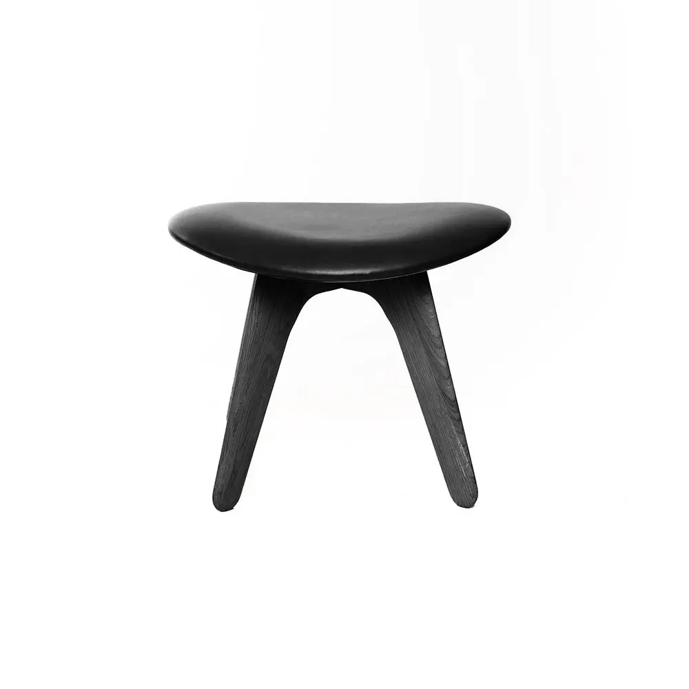 Slab ottoman svart