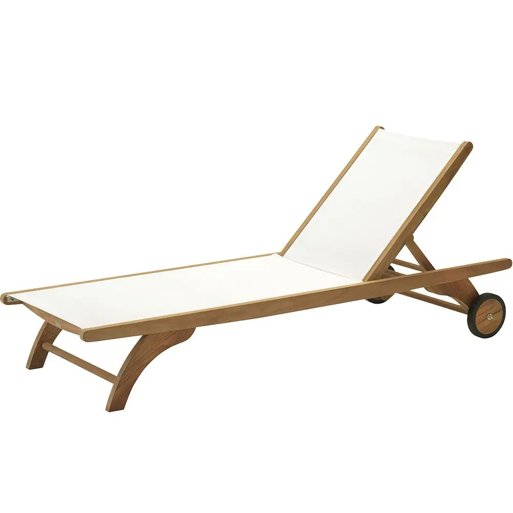 Columbus solseng teak/hvit