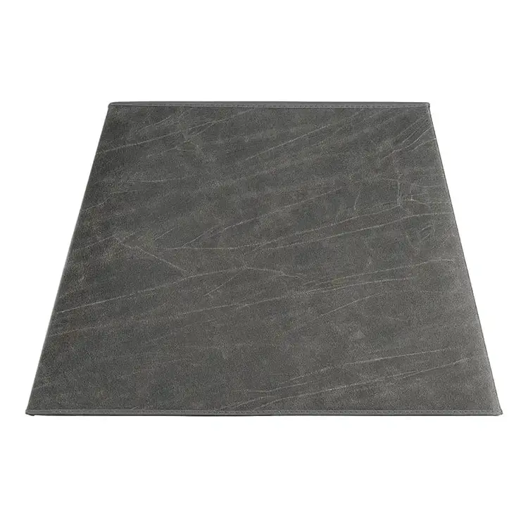 Lampeskjerm Square Leather Grey Artwood