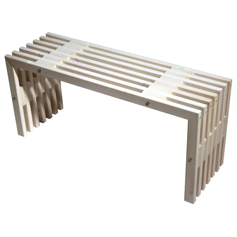 D-bench Benk 100 cm Hvitoljet furu