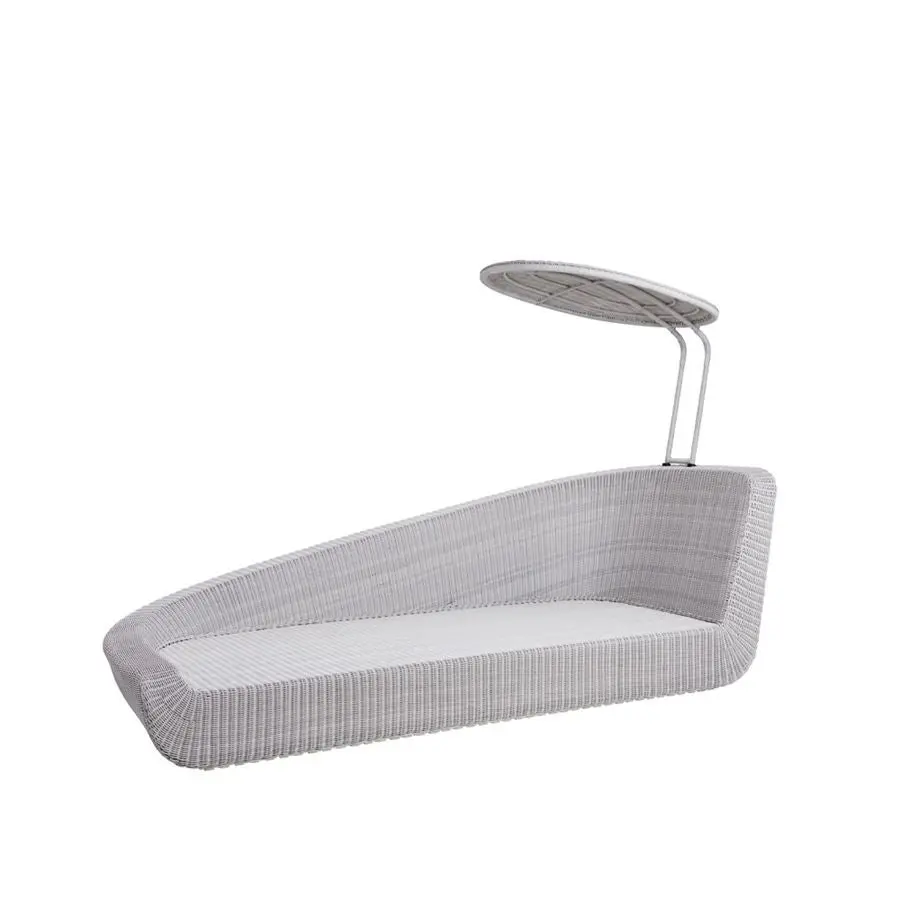 Savannah Daybed høyre modul hvit grå