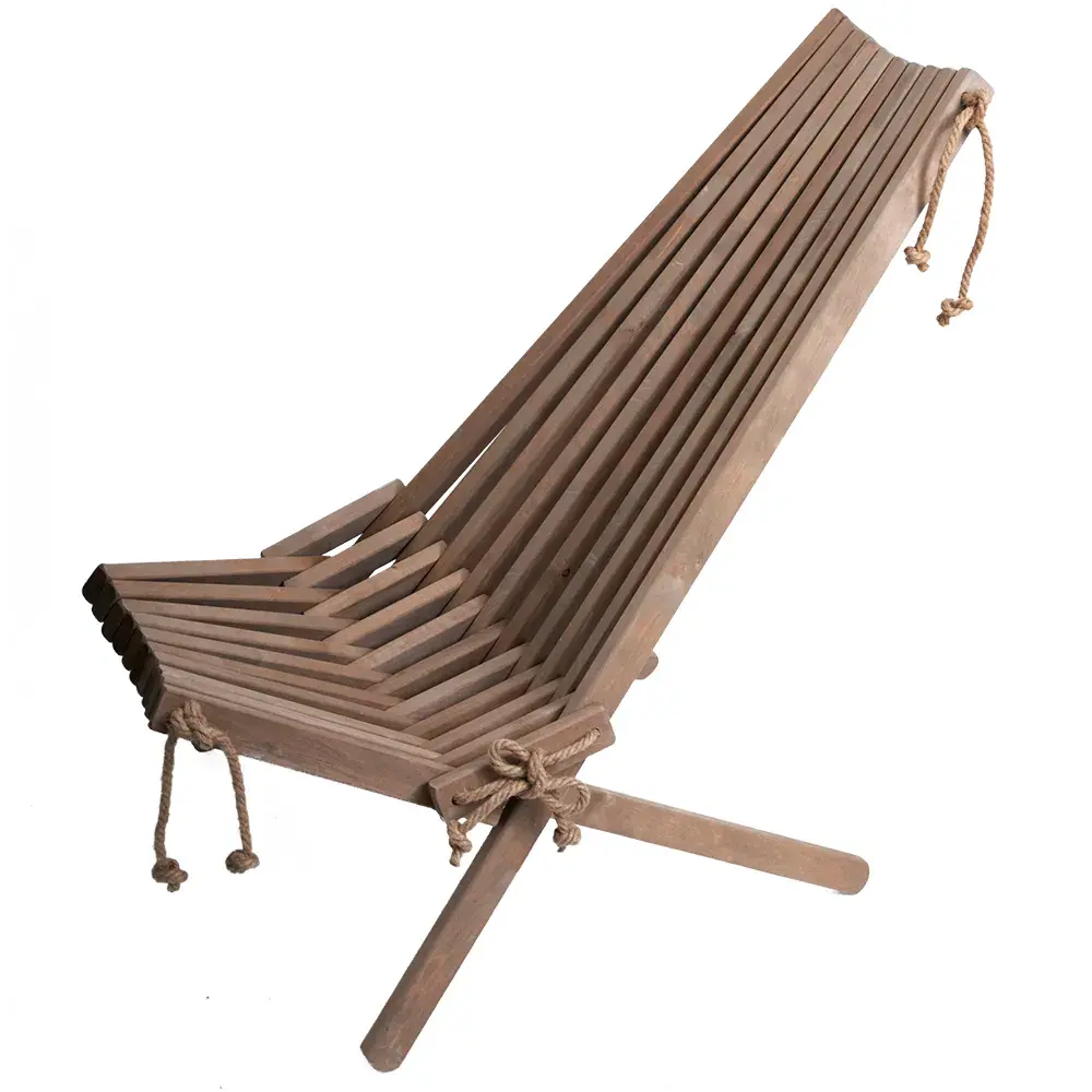 Ecochair hvilestol grå oljet
