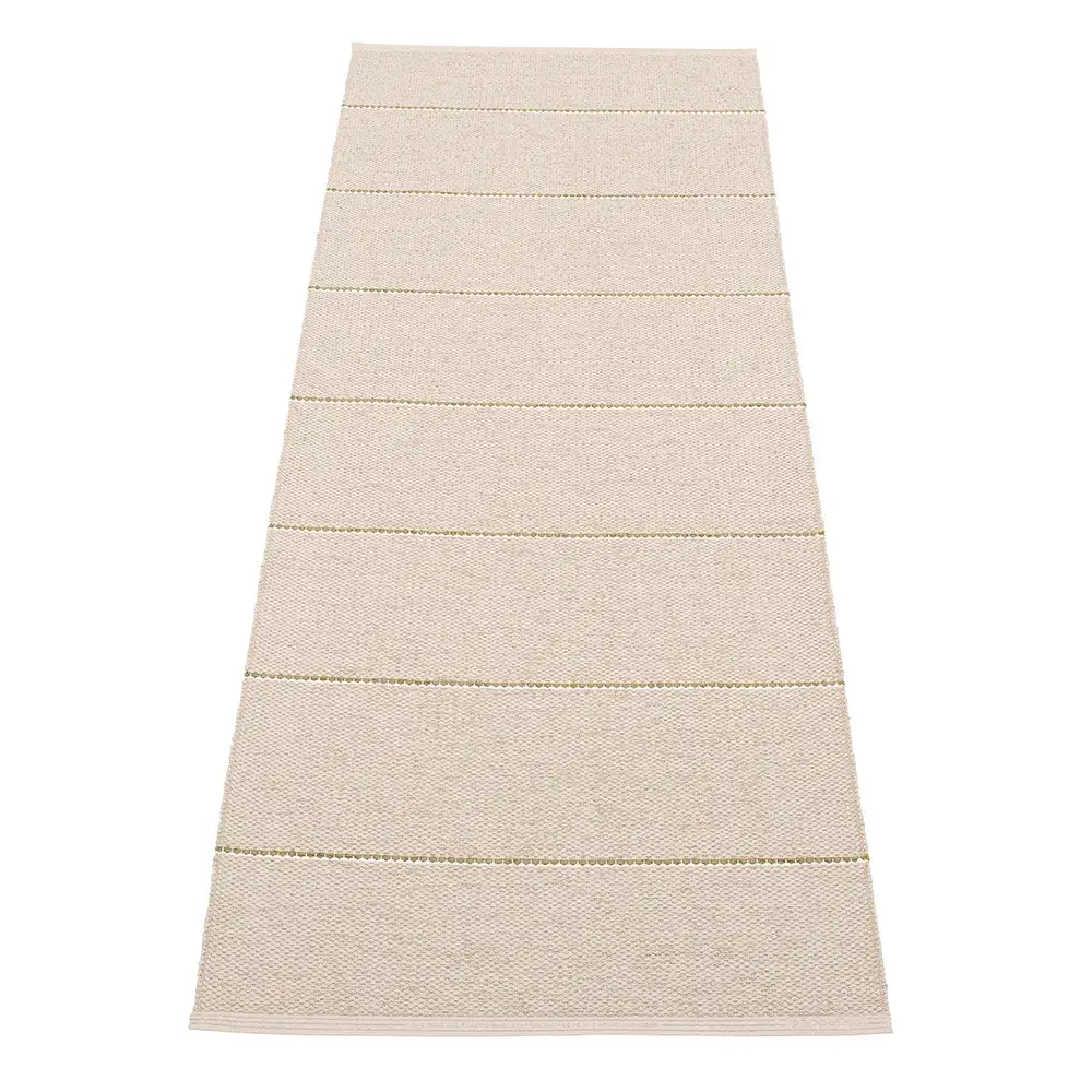 Lea teppe Linen/Pine/Vanilla 70 x 225 cm