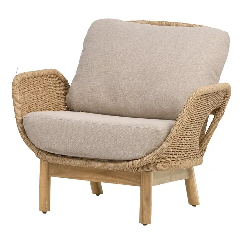 Lily lenestol Twist straw / Plush wheat / teak