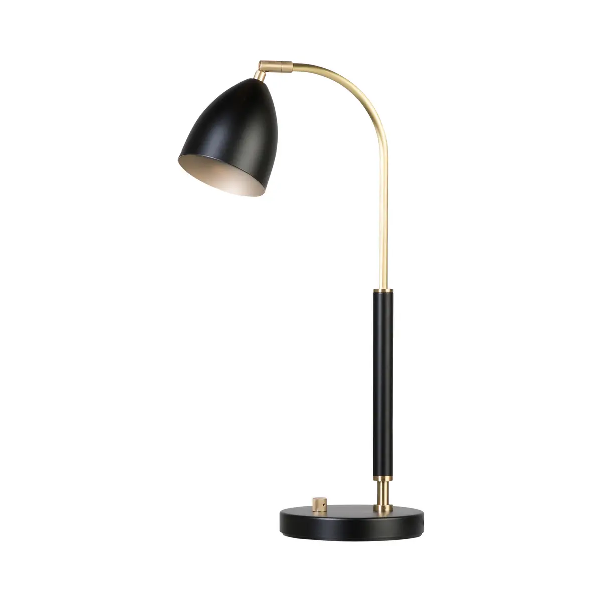Deluxe bordlampe svart/messing Mr16 inkl. lyskilde
