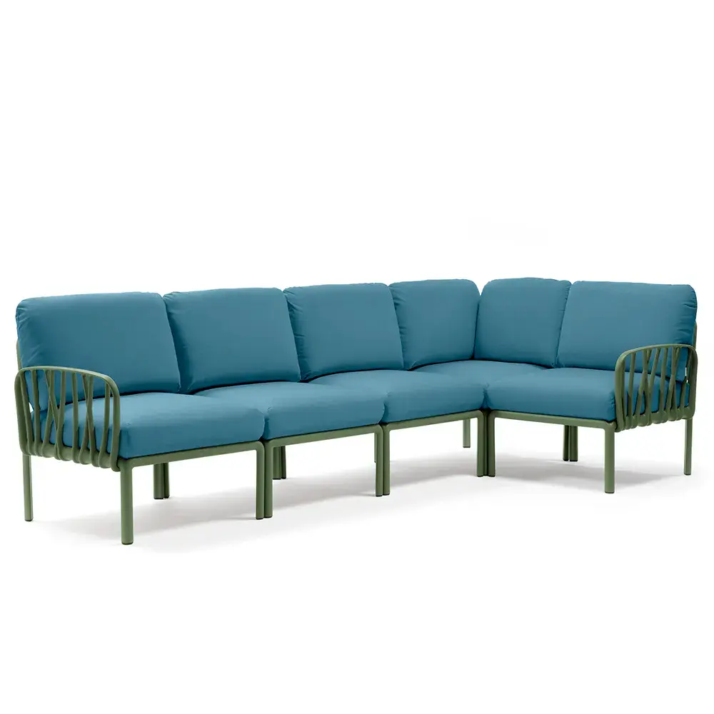 Komodo 5 hjørnesofa Agave - Adriatic Sunbrella