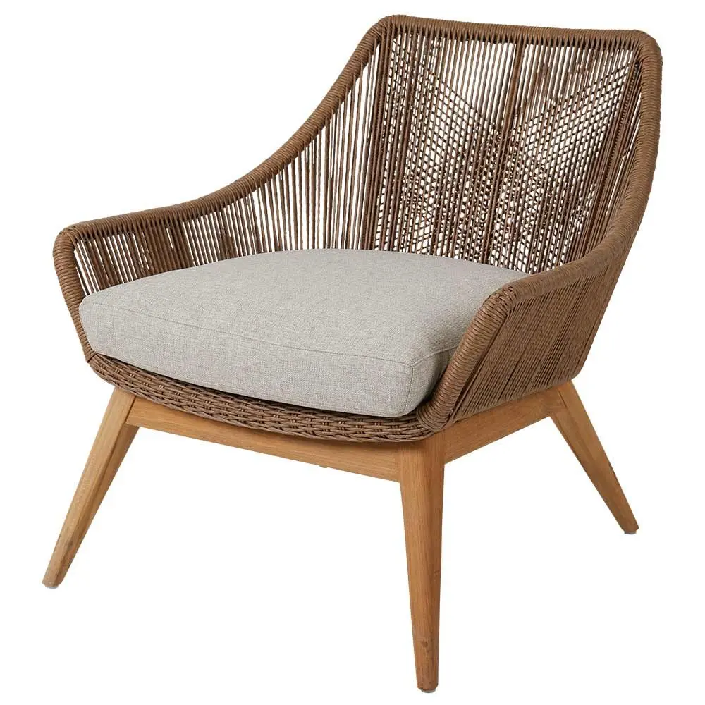 Hassel lenestol av teak/kunstrotting Brafab