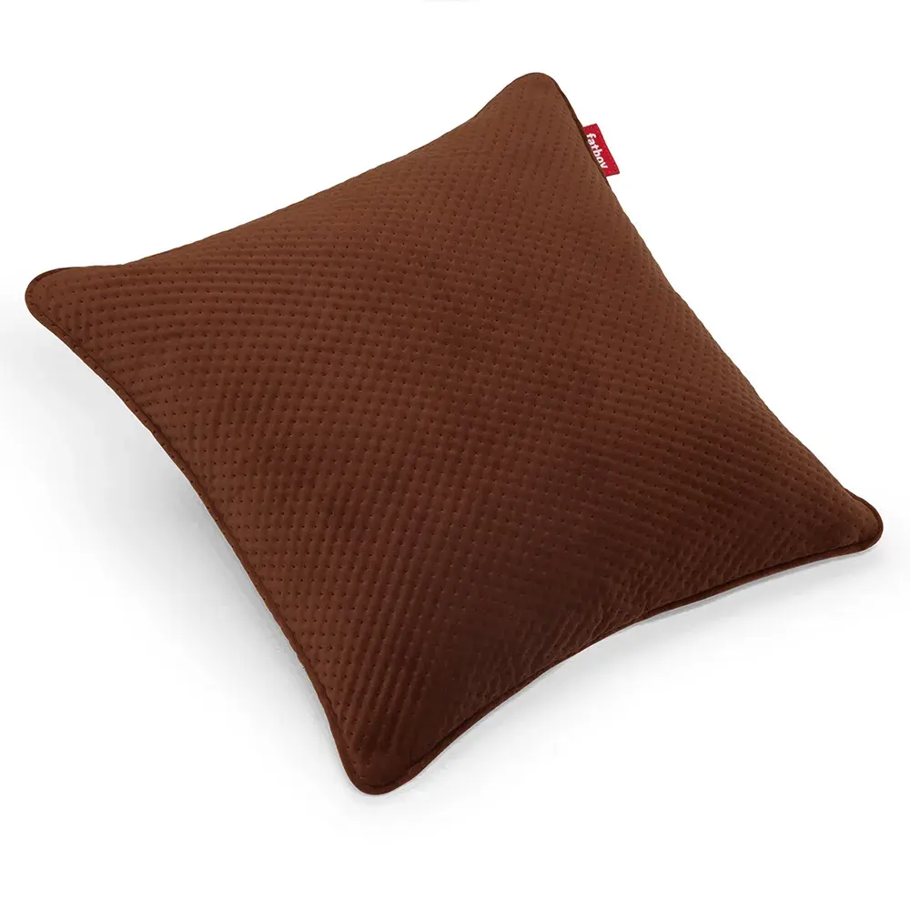 Recycled square pillow royal velvet tobacco