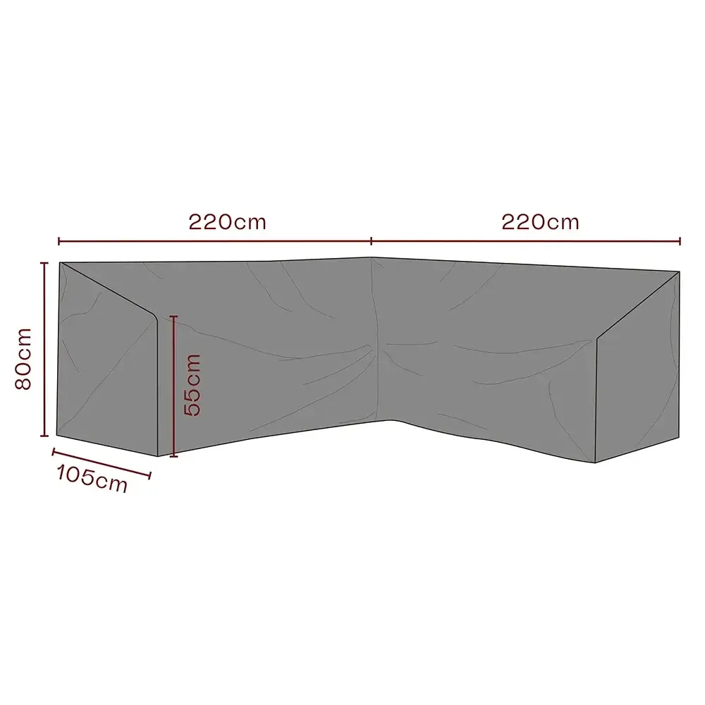 Møbeltrekk hjørnesofa 220/220x80x105 cm Premium