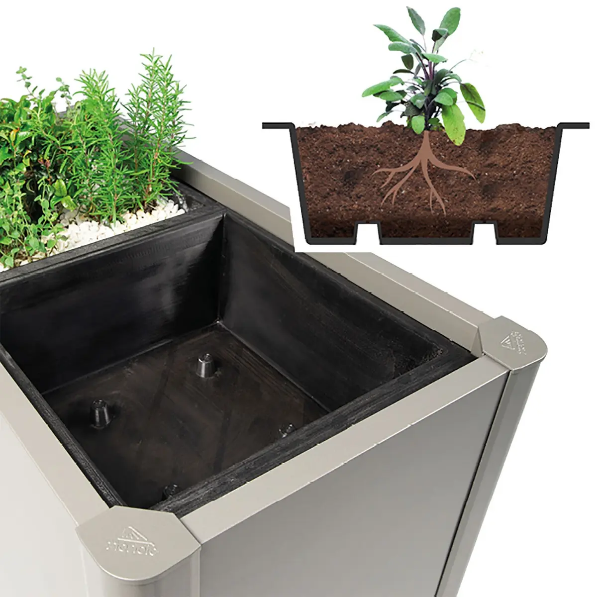 Belvedere vekstinnsats plantebed 3 Biohort