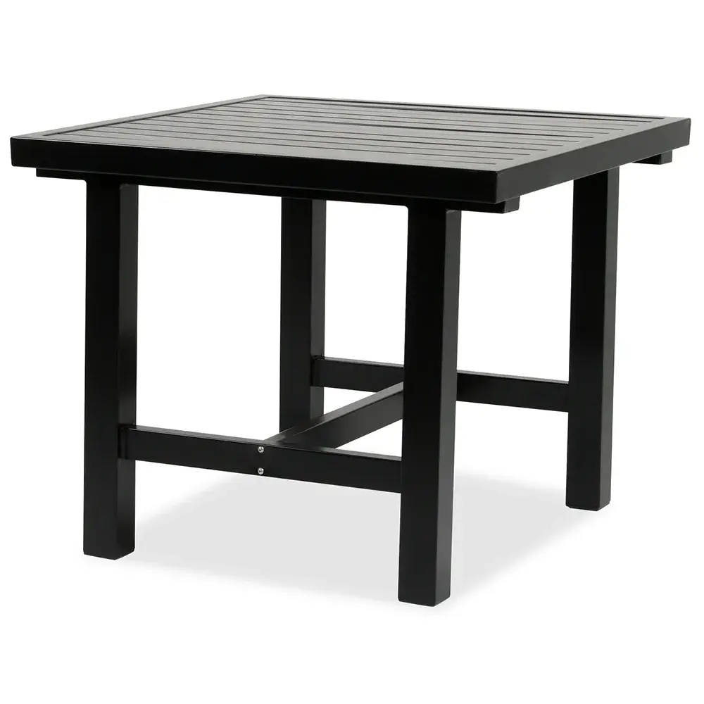 80x85cm bord aluminium sort