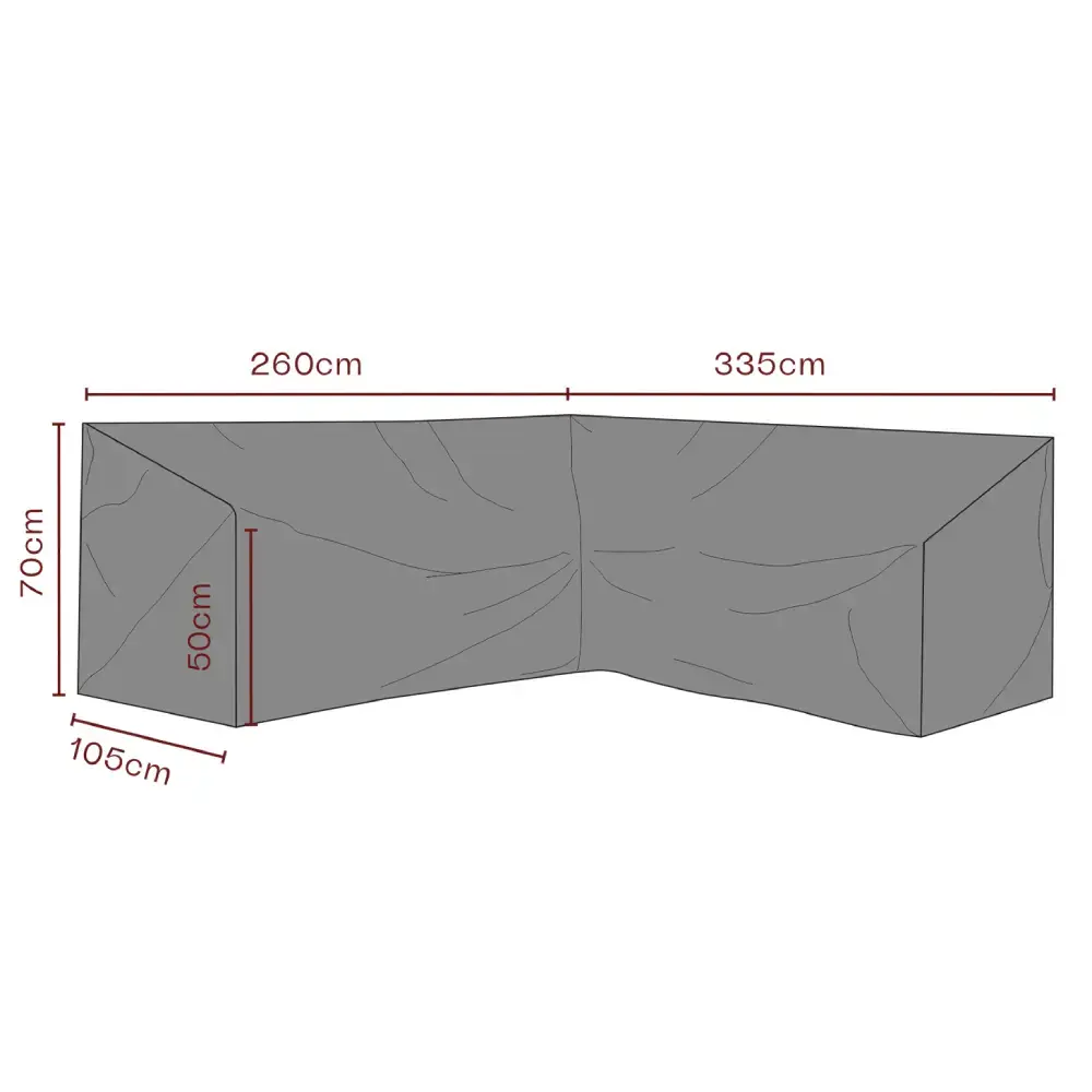 Møbeltrekk Hjørnesofa 335/260x70 cm Premium