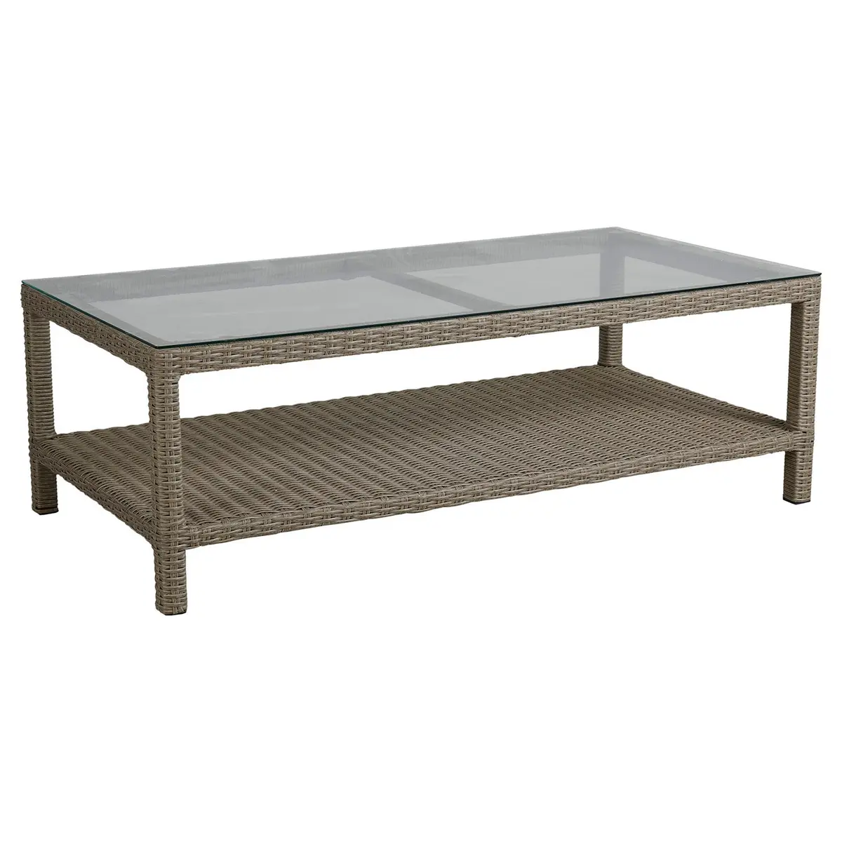 Funkia salongbord 70 X 140 beige/glass Brafab