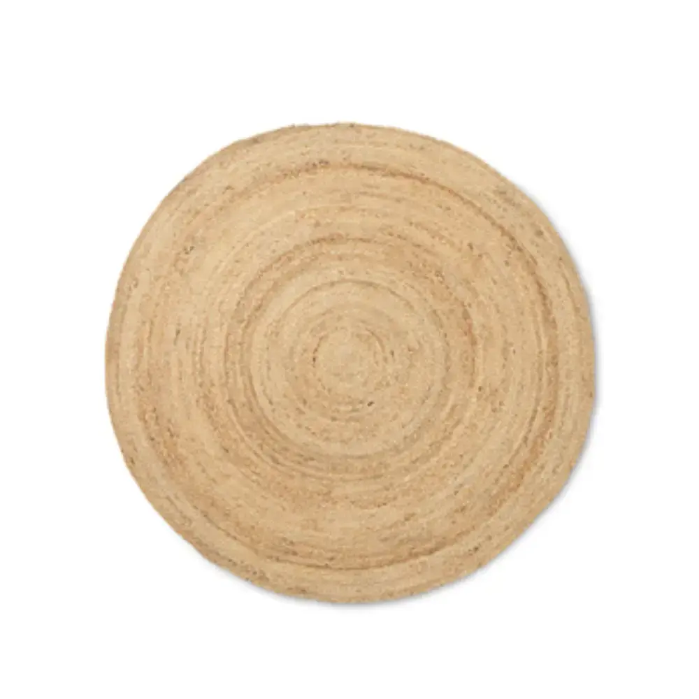 Evig jute-teppe - Ø120 cm