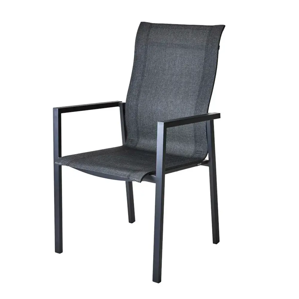 Stol med armlener Black/Black
