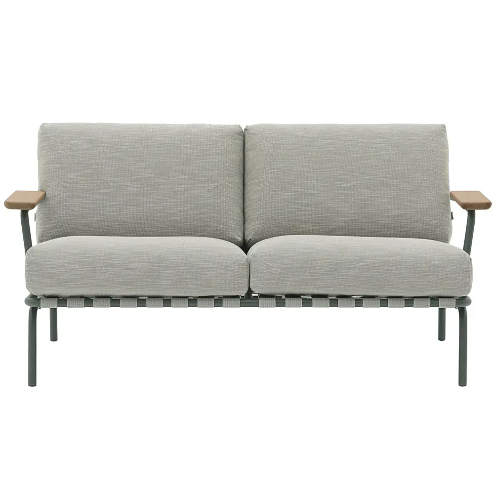 Settle 2-seters sofa Ribbed Weave 2/Dark Green