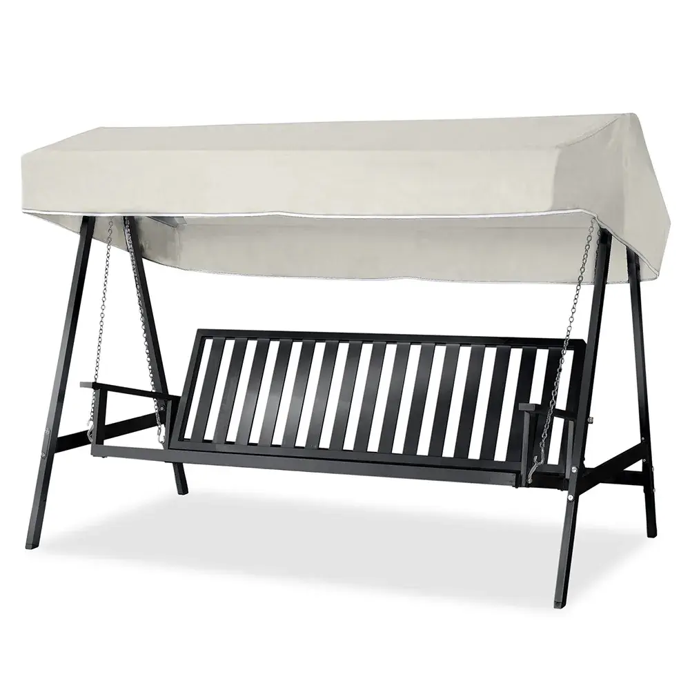 Hængesofa aluminium sort