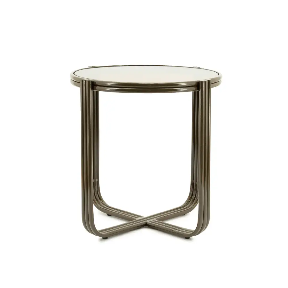 Groovy sidebord - brunt 42,5x42,5x42,5 cm