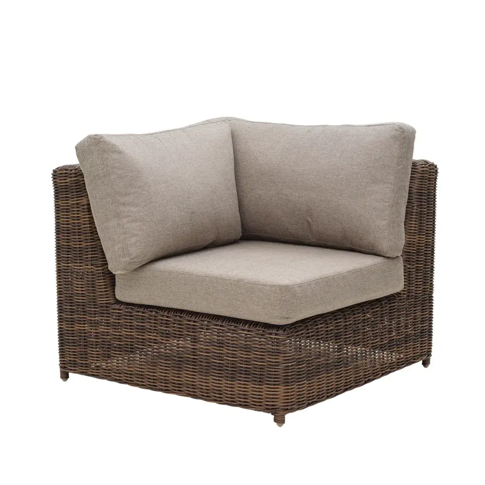 Glendon hjørnestykke Dark brown / Soft moose