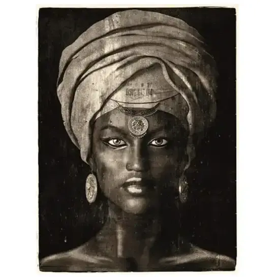 Veggdekor Glamour Girl Sepia 2 100 x 150 cm Artwood