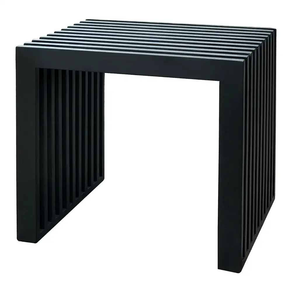 Rib benk/Sidebord Svart