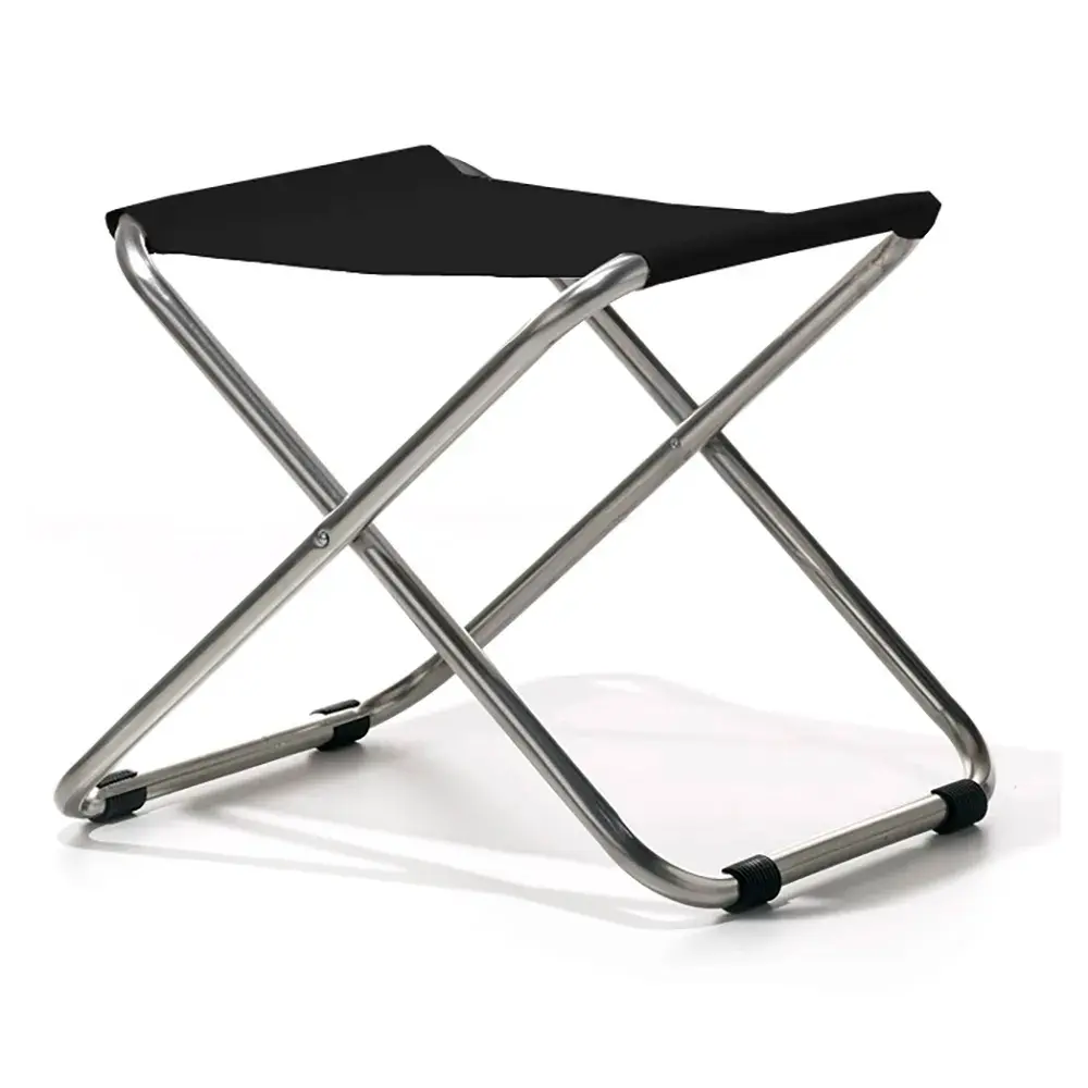 Chico fotpall svart aluminium/textilene