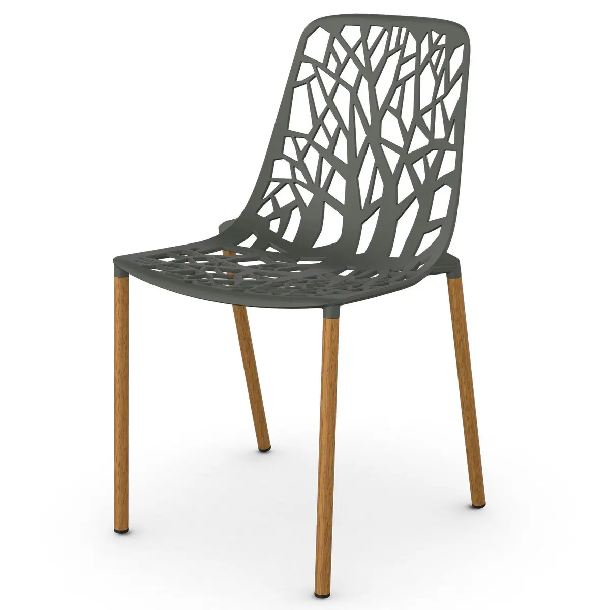Forest Spisestol Iroko/Metallic Grey