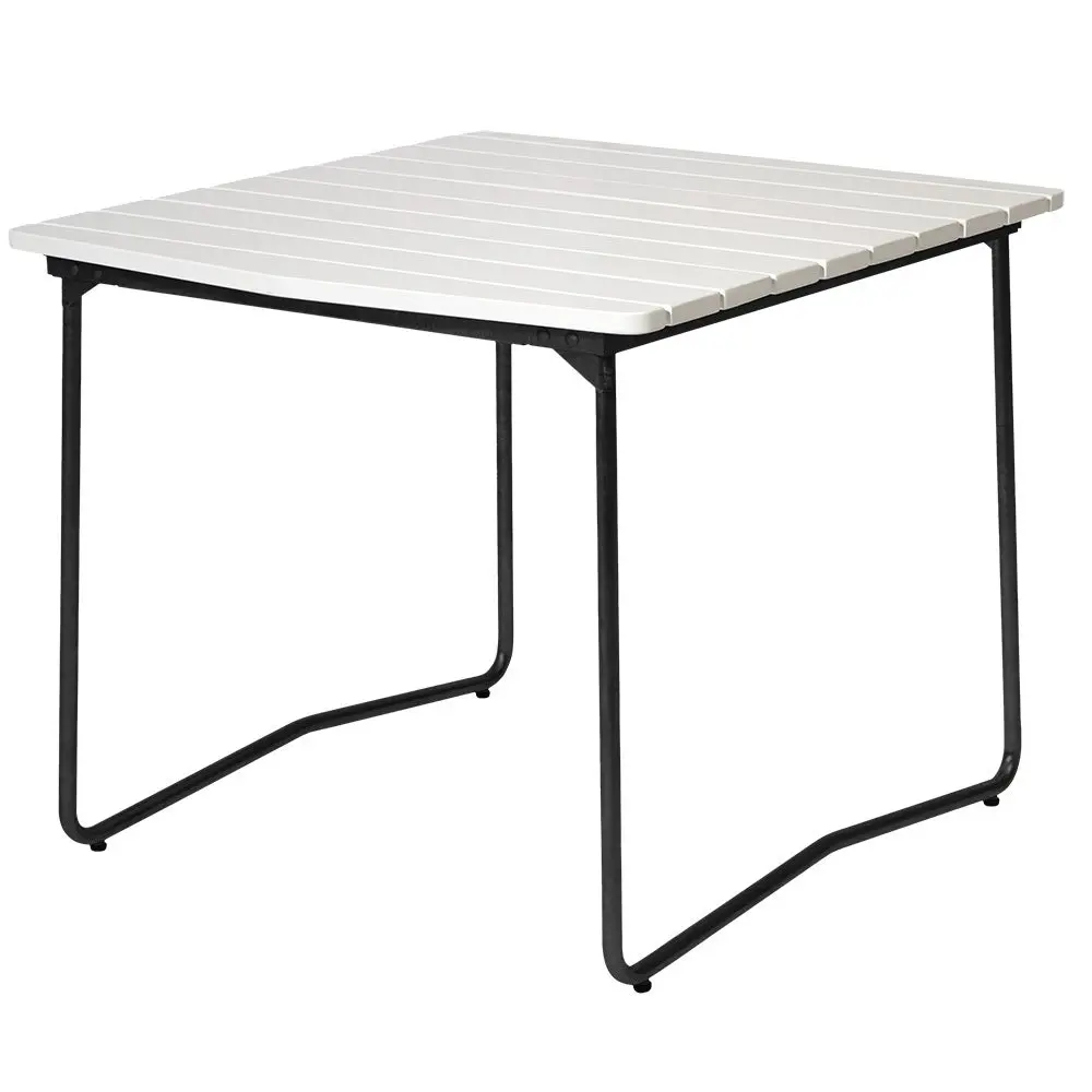 Bord B31 84 Hvitlakkert eik / svart ramme