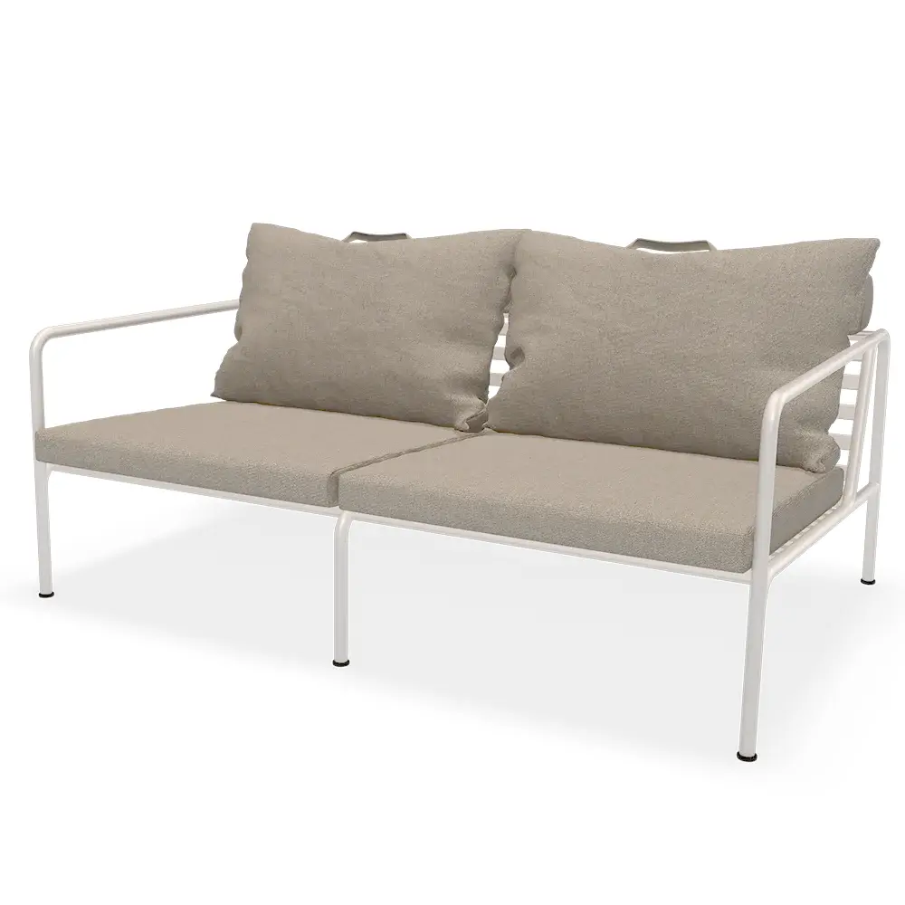 Avon 2-seters sofa Ash/White